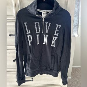VS Pink Half Zip Sweatshirt